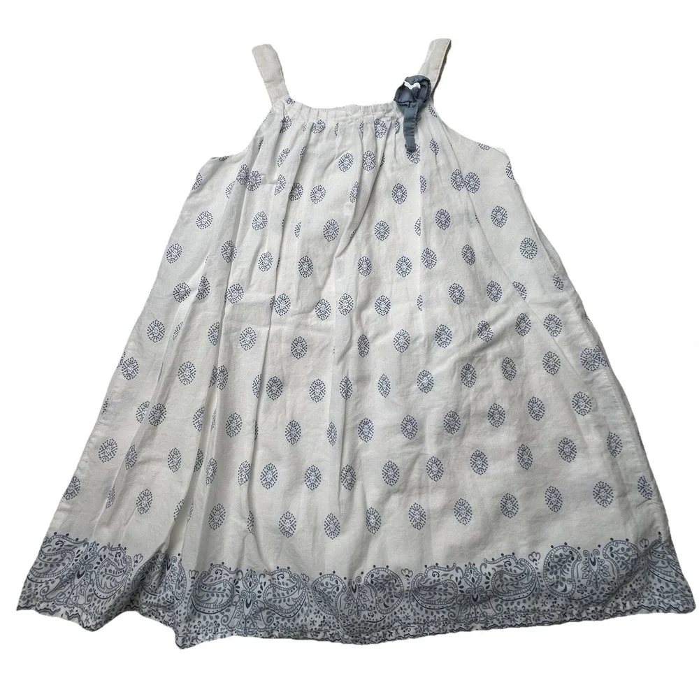 Genuine Kids OshKosh Sleeveless Cotton Bandana Border Boho Sundress Size 5T